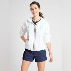 Athleta Women's Ascender SPF White Full Zip Jacket Size S